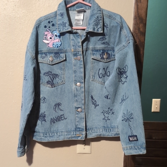 Disney Jackets & Blazers - Disney Stitch Denim Blue Jacket